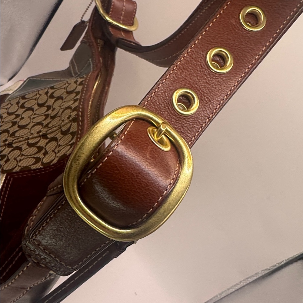 Coach Bleeker Holiday Patchwork Duffle Bag - Picture 15 of 17